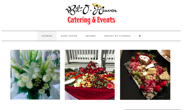Bit O Heaven Catering and Events website preview