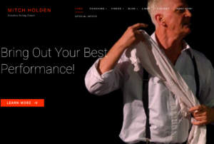 Creative Acting Coach website preview