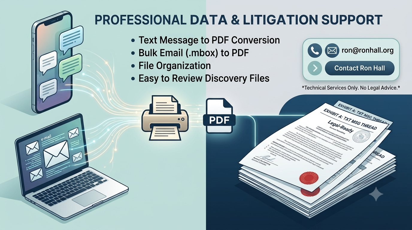 Email and text files graphic